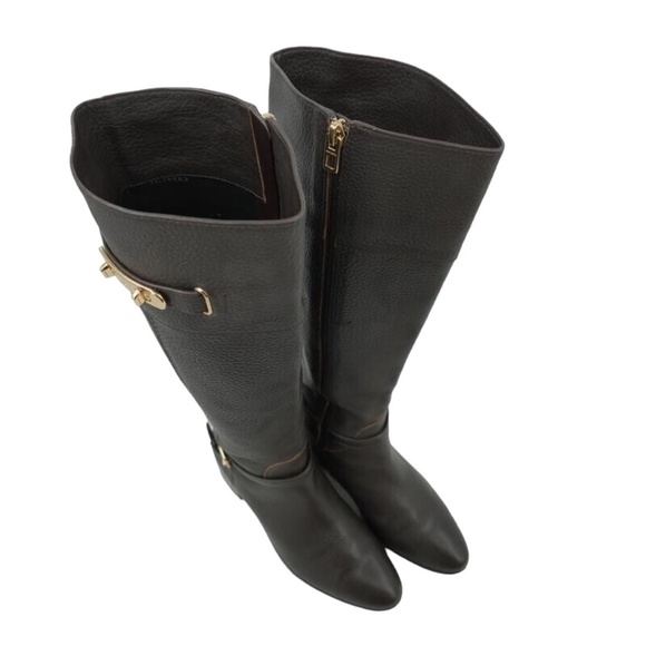 Coach 'Sullivan' Riding Women'sPebbled leather Boot, Size 8B, Brown - Picture 4 of 15